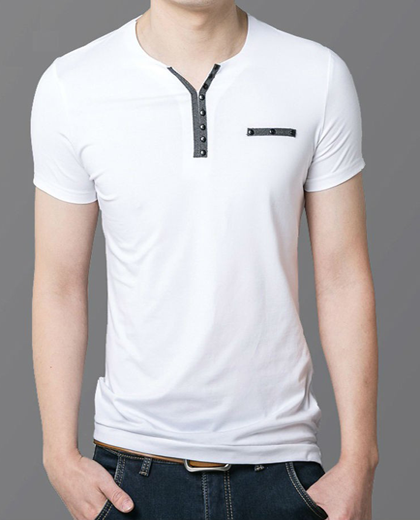 Áo thun nam cổ tròn